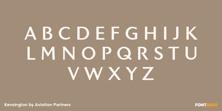 Kensington Font Poster #2