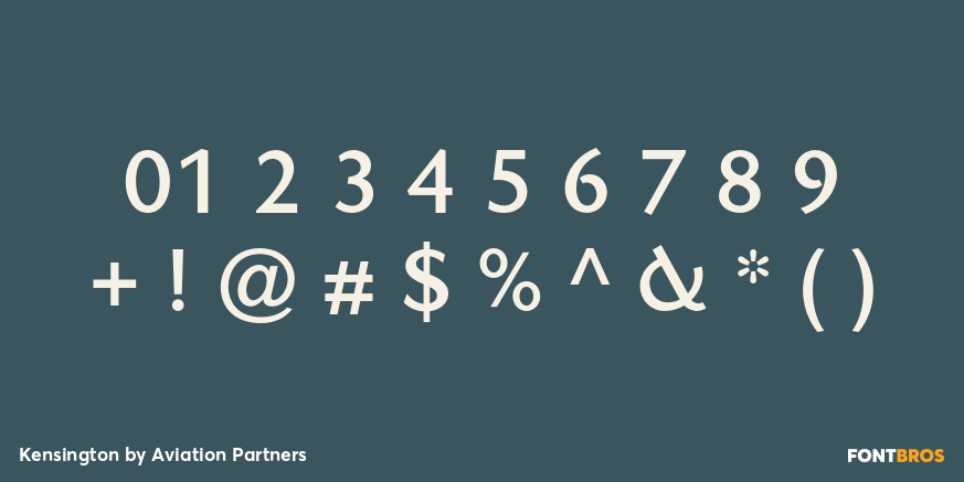 Kensington Font Poster #4