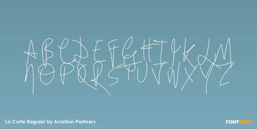 La Carte Regular Font Poster #2