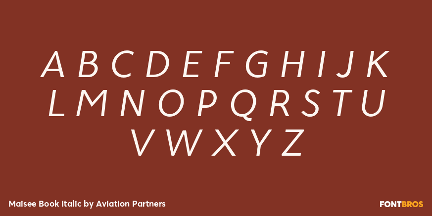 Maisee Book Italic Font Poster #2