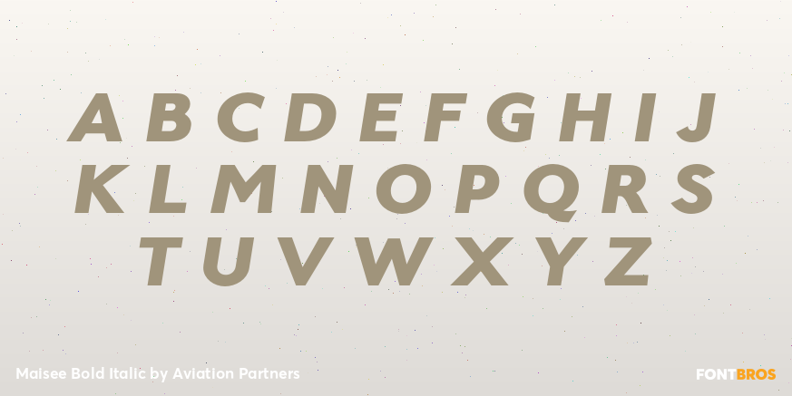 Maisee Bold Italic Font Poster #2