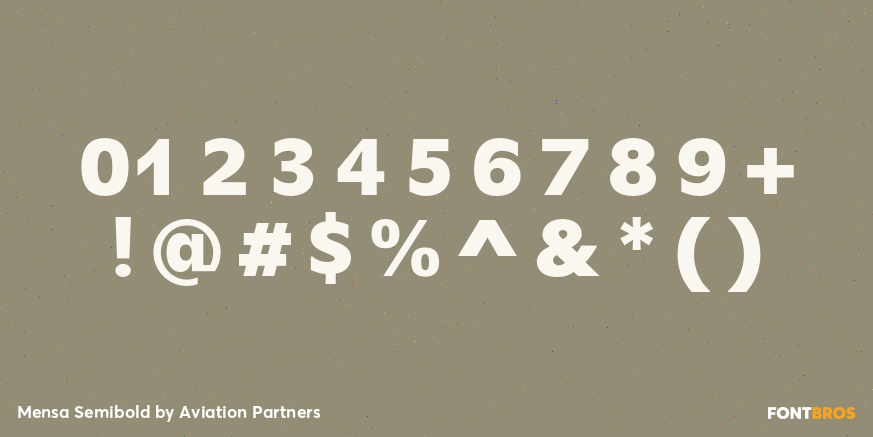 Mensa Semibold Font Poster #1