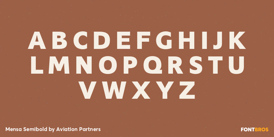 Mensa Semibold Font Poster #2