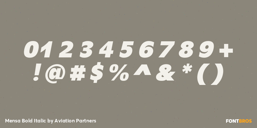 Mensa Bold Italic Font Poster #4