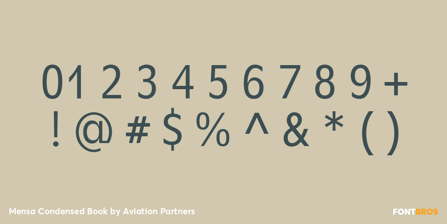 Mensa Condensed Book Font Poster #4