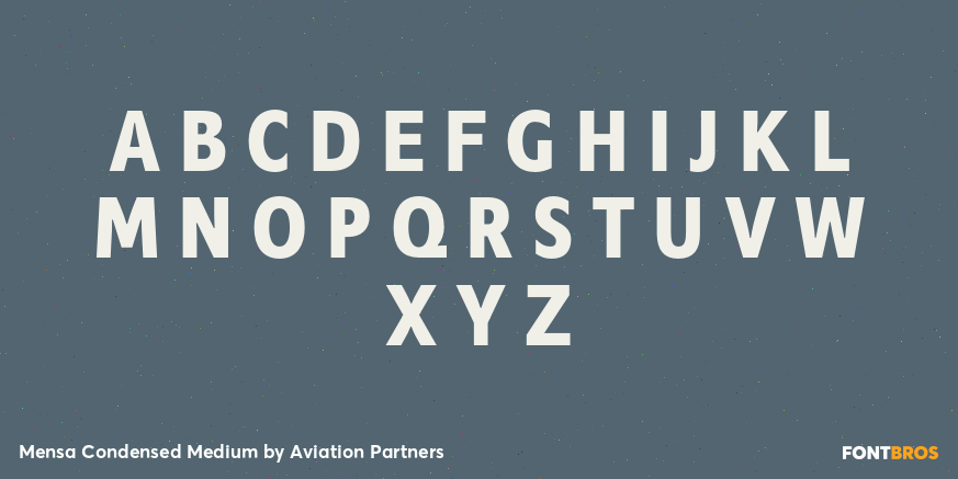 Mensa Condensed Medium Font Poster #2