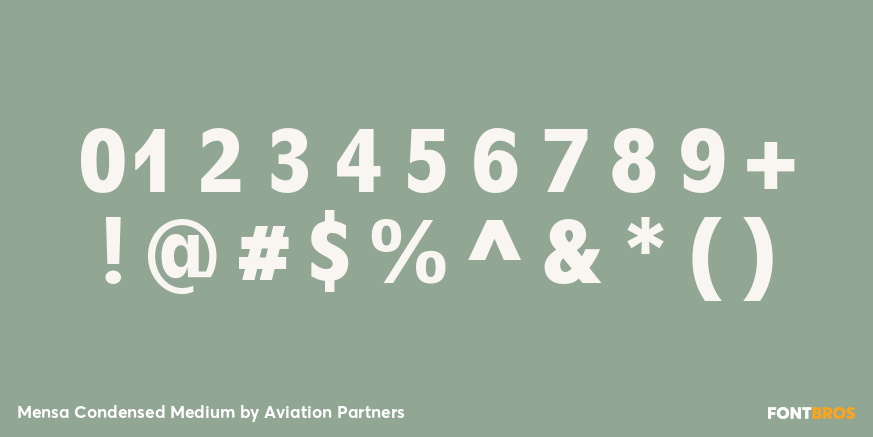 Mensa Condensed Medium Font Poster #4