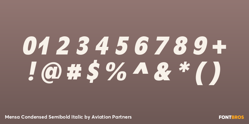 Mensa Condensed Semibold Italic Font Poster #4