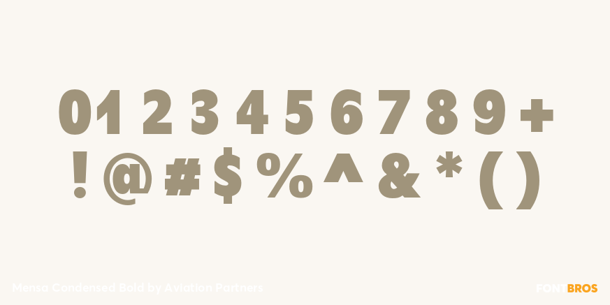 Mensa Condensed Bold Font Poster #4