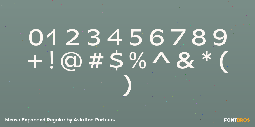 Mensa Expanded Regular Font Poster #4