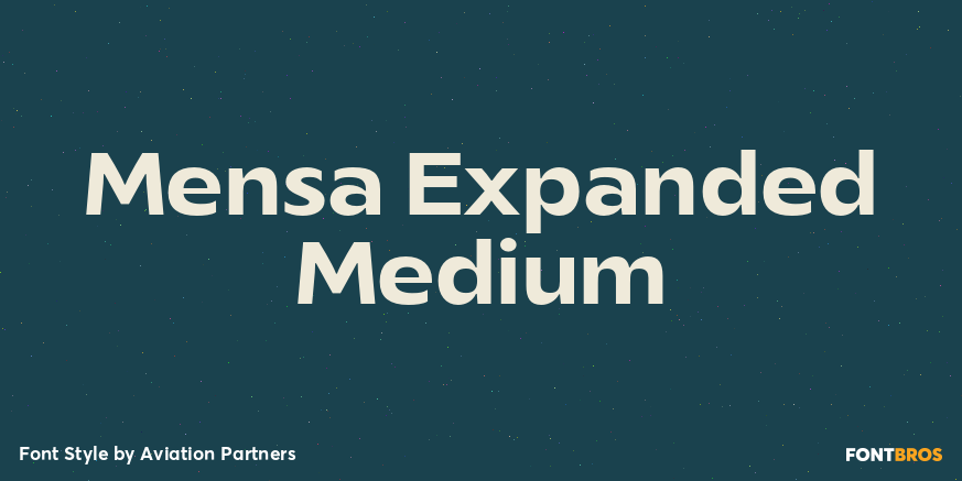 Mensa Expanded Medium Font Poster #1