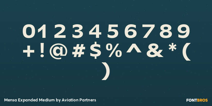 Mensa Expanded Medium Font Poster #4