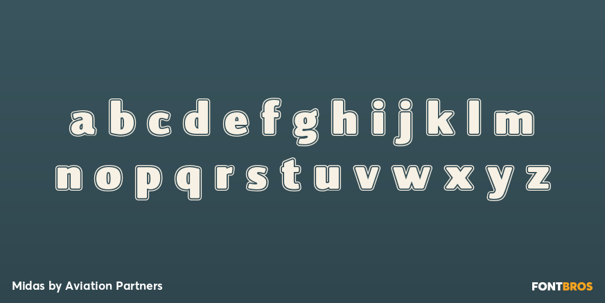 Midas Font Poster #3