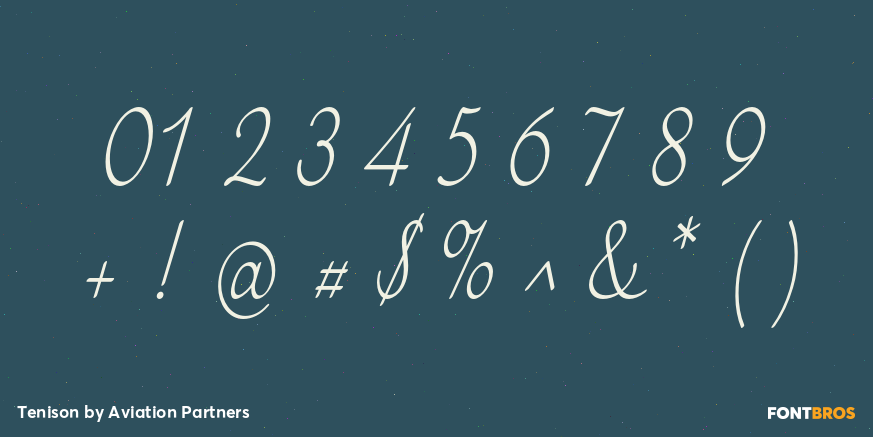 Tenison Font Poster #1