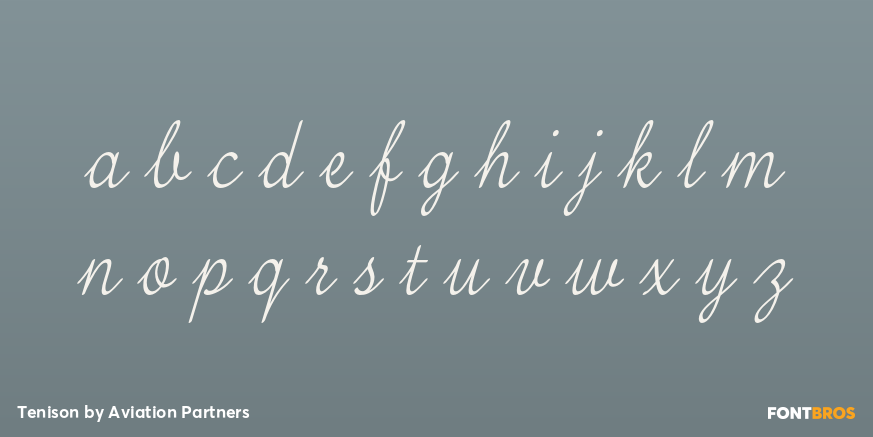 Tenison Font Poster #3