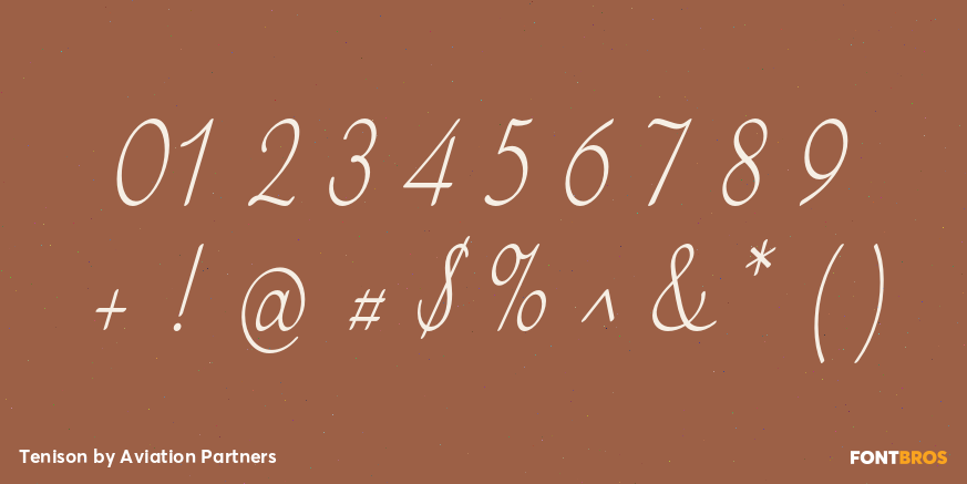 Tenison Font Poster #4