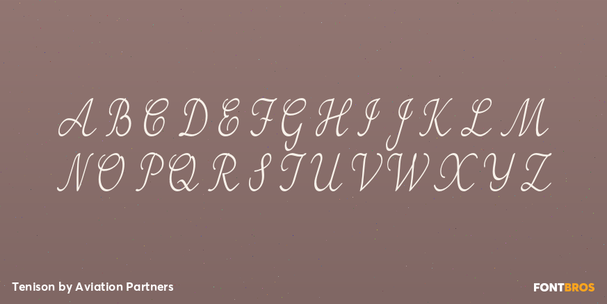 Tenison Font Poster #1
