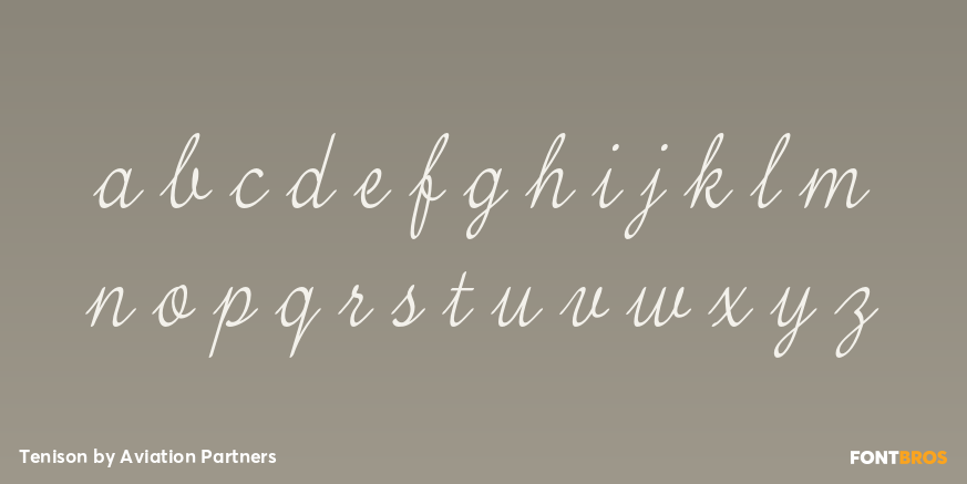 Tenison Font Poster #1