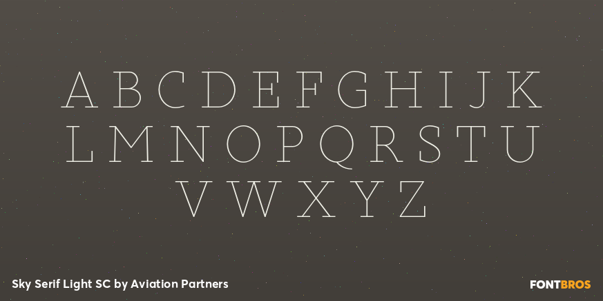 Sky Serif Light SC Font Poster #2