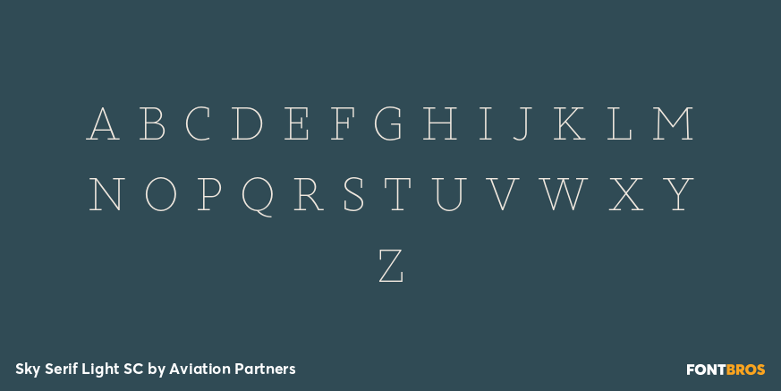 Sky Serif Light SC Font Poster #3