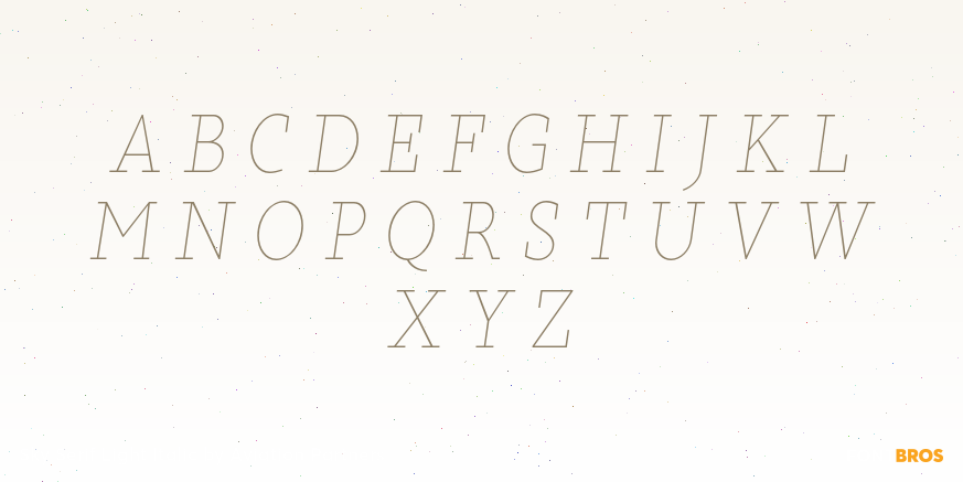 Sky Serif Light Italic Font Poster #2