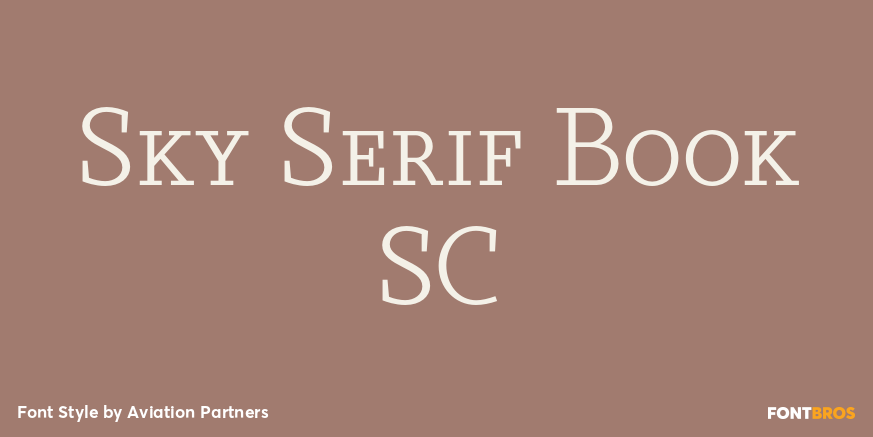 Sky Serif Book SC Font Poster #1