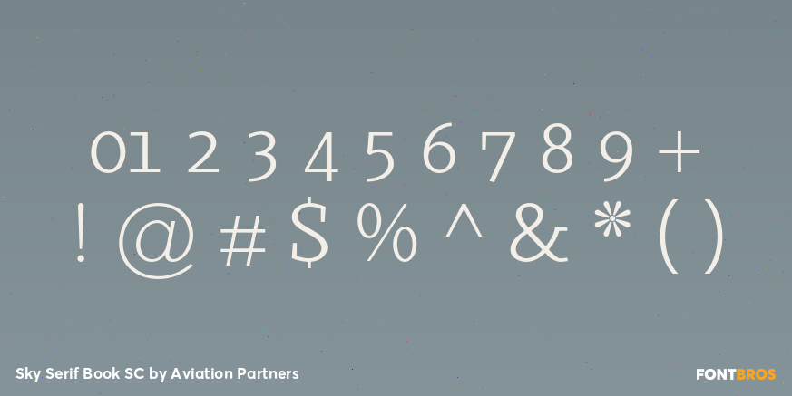 Sky Serif Book SC Font Poster #1