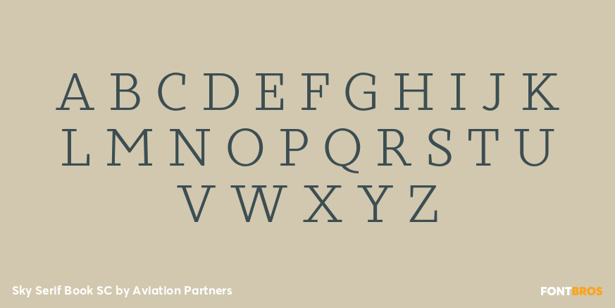 Sky Serif Book SC Font Poster #1