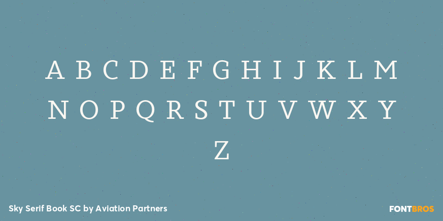 Sky Serif Book SC Font Poster #1