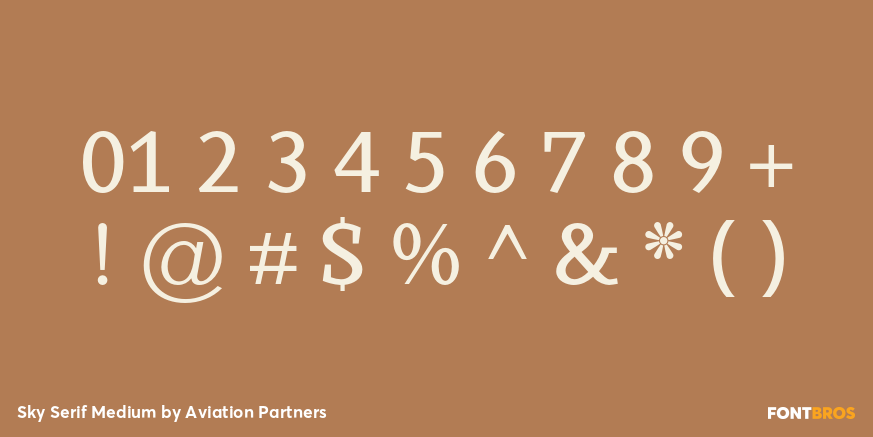 Sky Serif Medium Font Poster #1