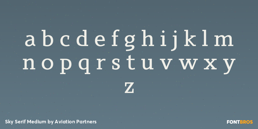 Sky Serif Medium Font Poster #3