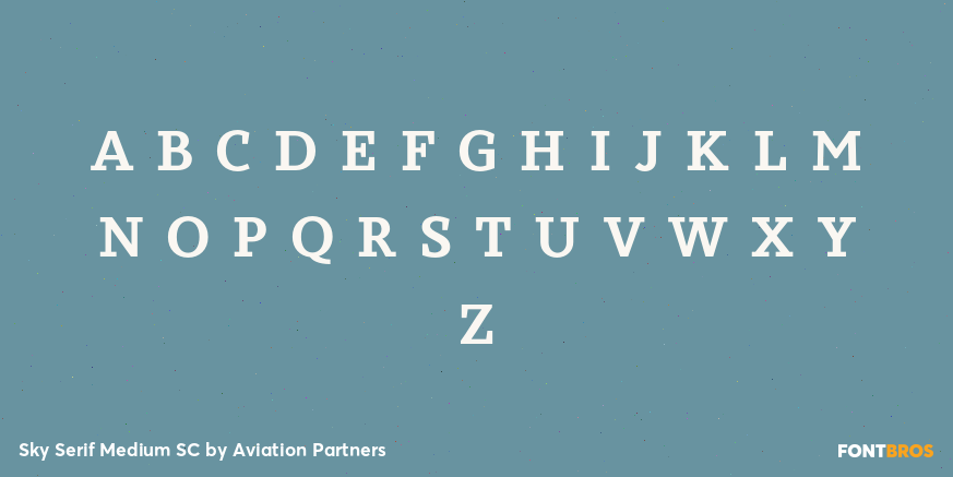 Sky Serif Medium SC Font Poster #3