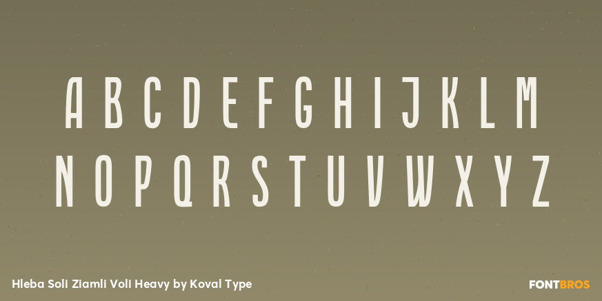 Hleba Soli Ziamli Voli Heavy Font Poster #2