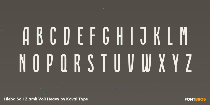 Hleba Soli Ziamli Voli Heavy Font Poster #1
