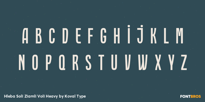 Hleba Soli Ziamli Voli Heavy Font Poster #1