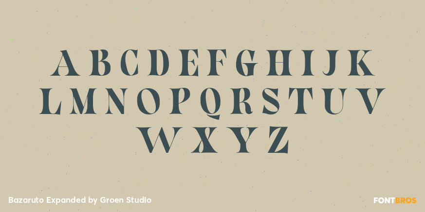 Bazaruto Expanded Font Poster #2