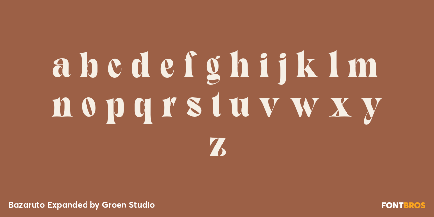 Bazaruto Expanded Font Poster #3