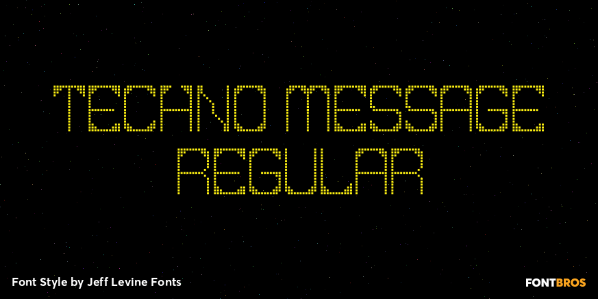 Techno Message Regular Poster