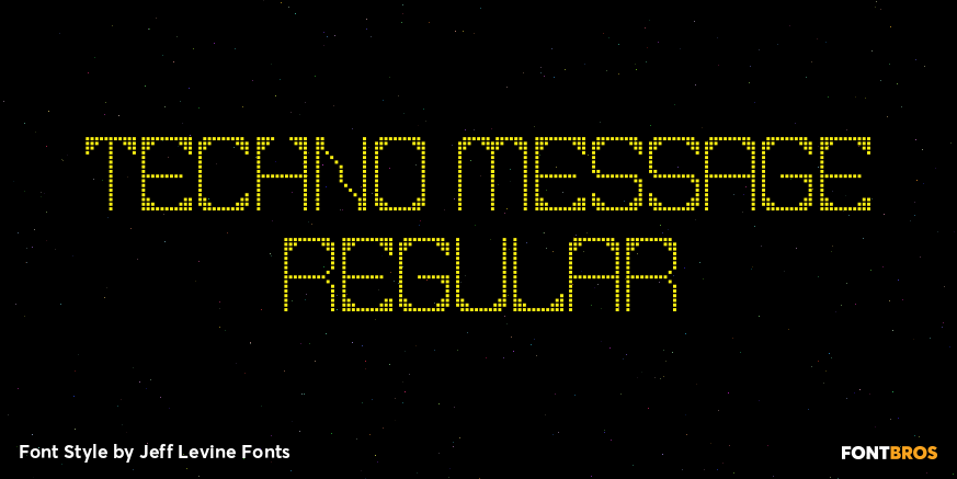 Techno Message Regular Poster