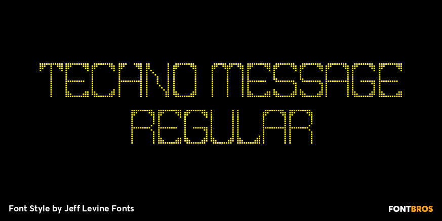 Techno Message Regular Poster