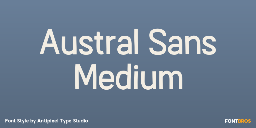 Austral Sans Medium Font Poster #1