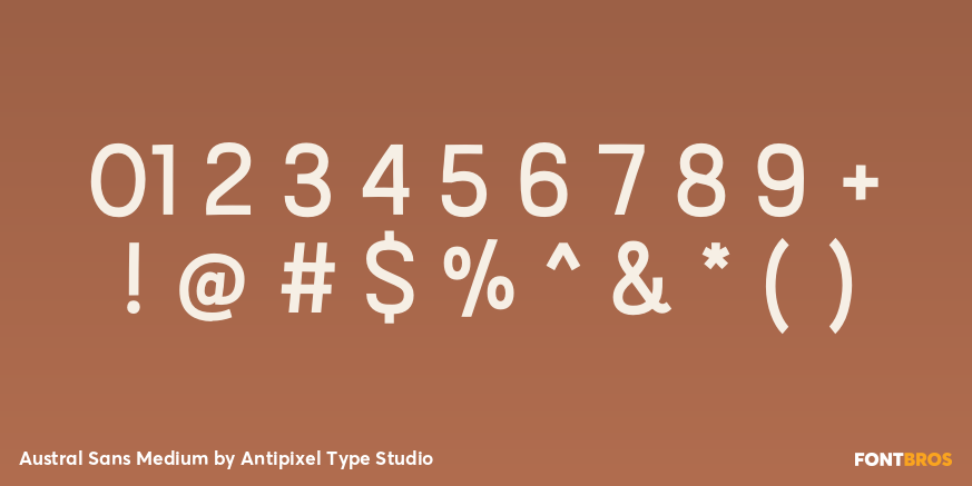 Austral Sans Medium Font Poster #4