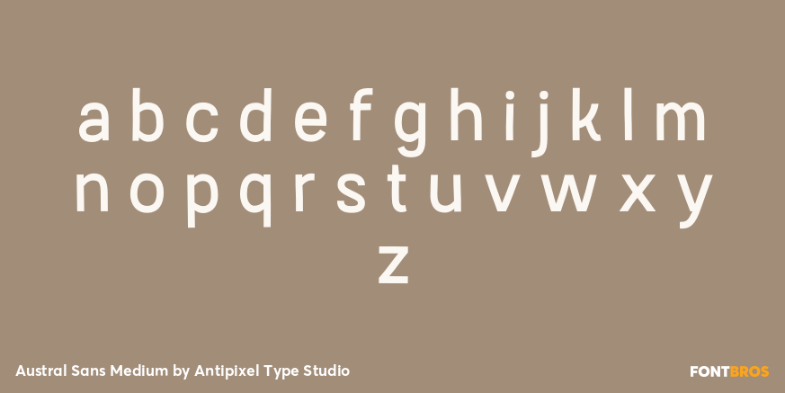Austral Sans Medium Font Poster #3