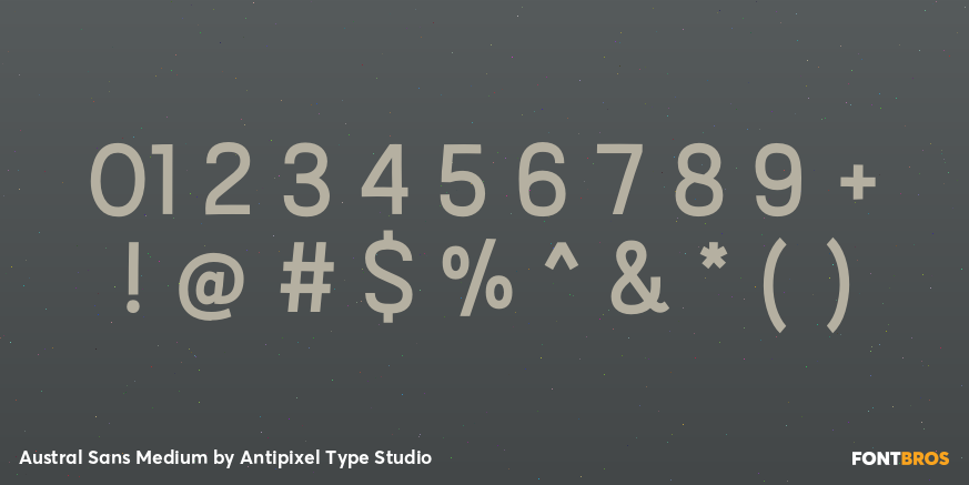 Austral Sans Medium Font Poster #4