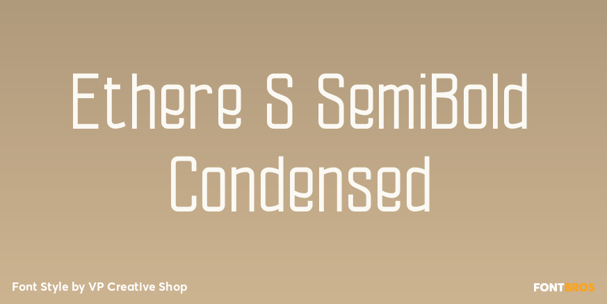 Ethere S SemiBold Condensed Font Poster #1