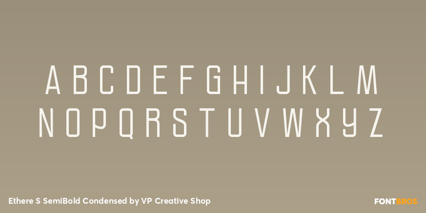 Ethere S SemiBold Condensed Font Poster #2