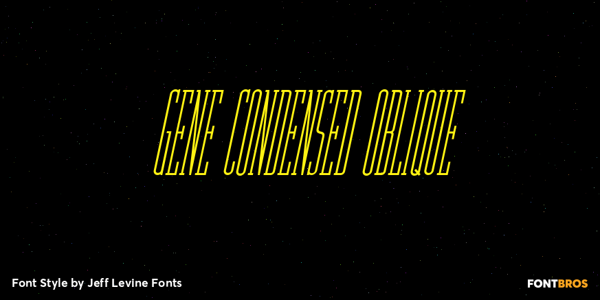 Gene Condensed Oblique Poster