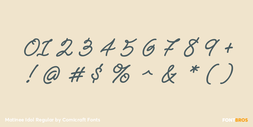 Matinee Idol Regular Font Poster #4