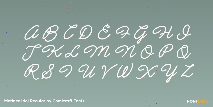 Matinee Idol Regular Font Poster #1