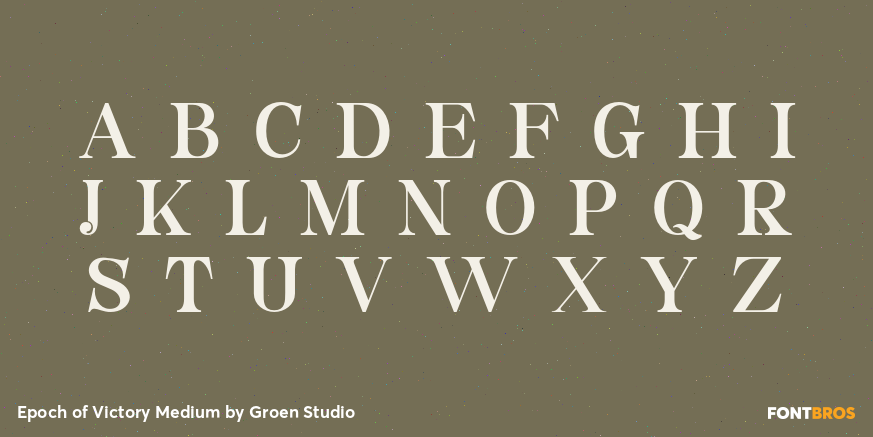 Epoch of Victory Medium Font Poster #2